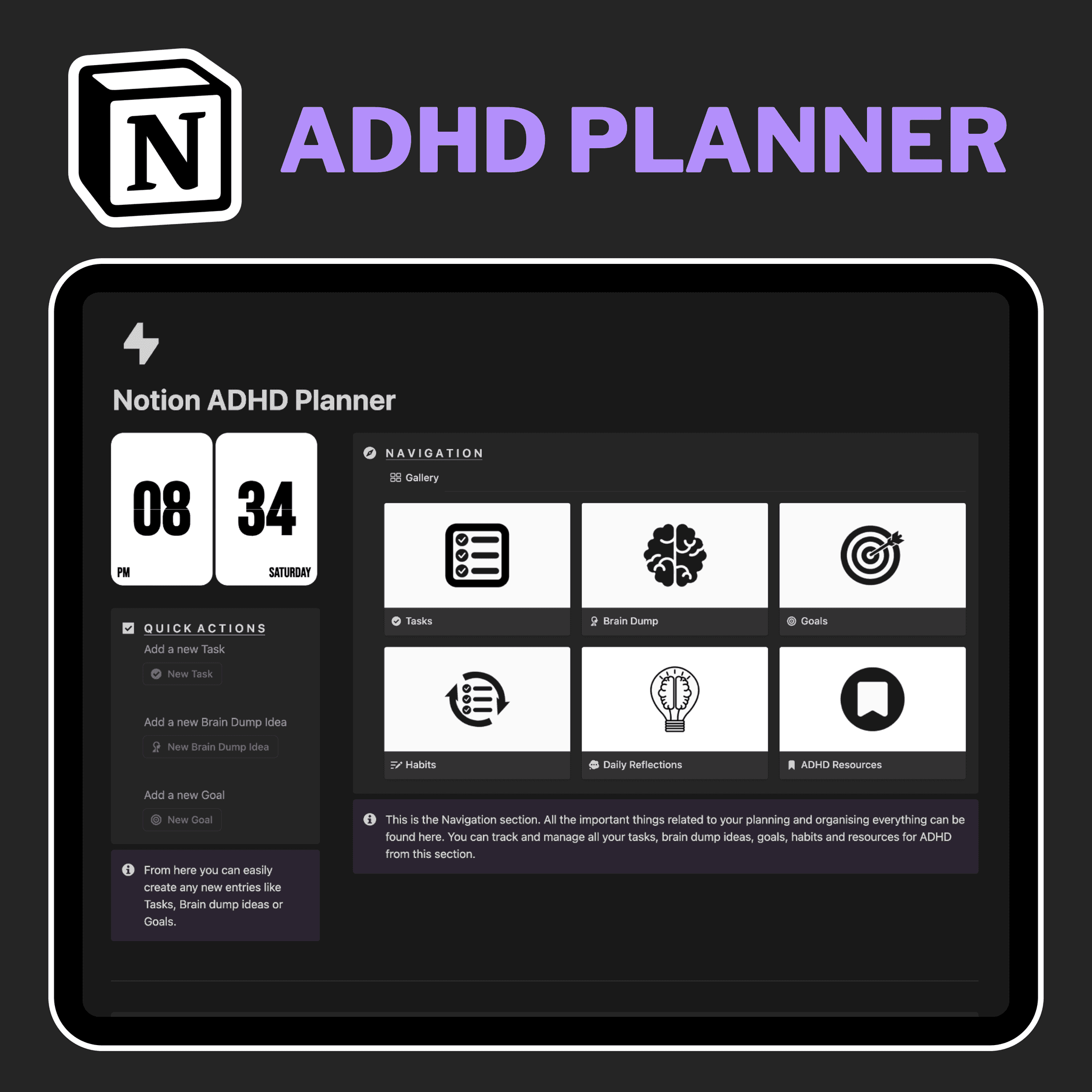 Notion ADHD Planner