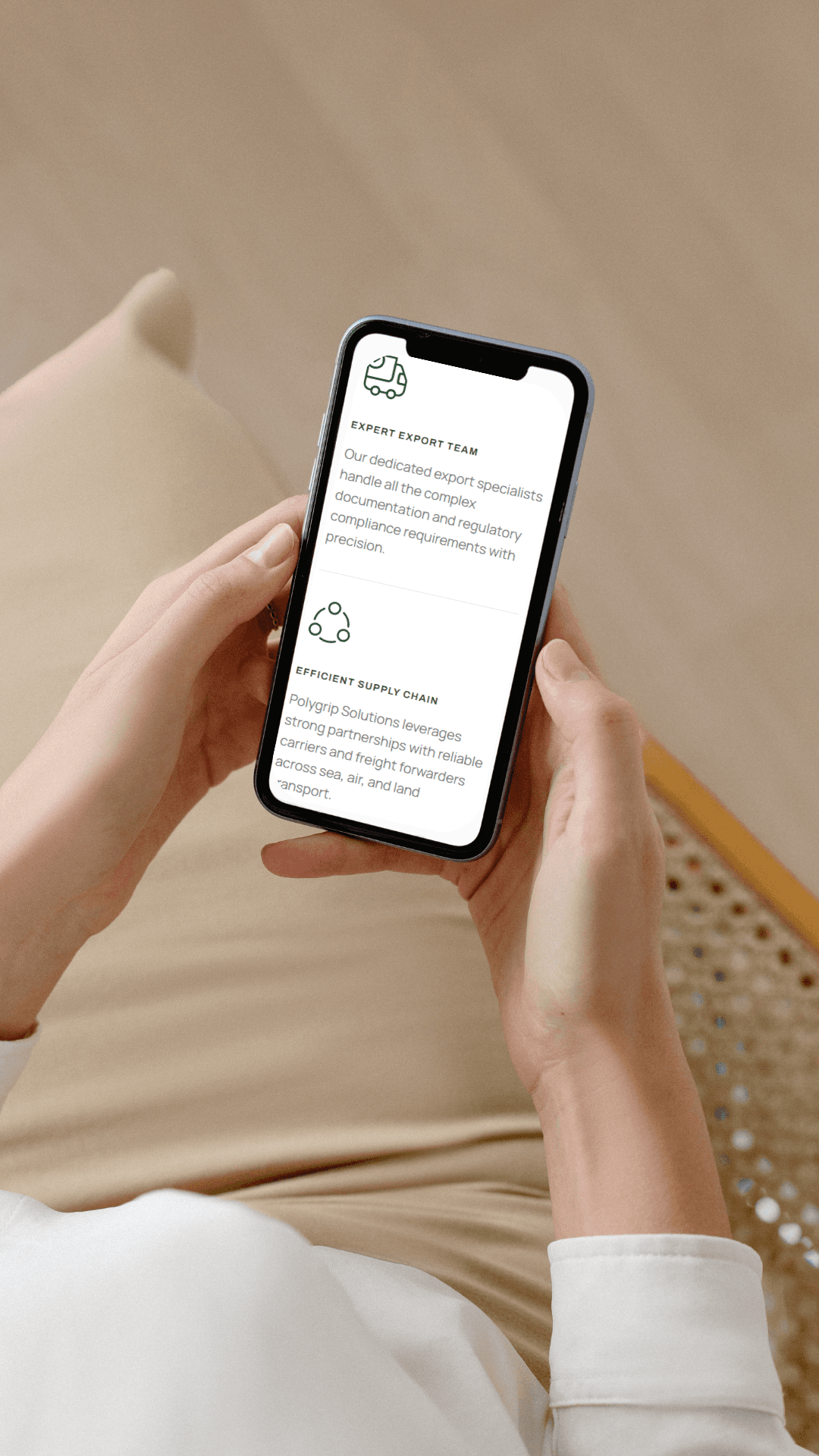 A mockup of screenshot from website