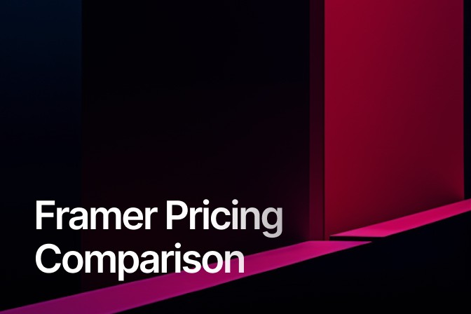 framer pricing comparison