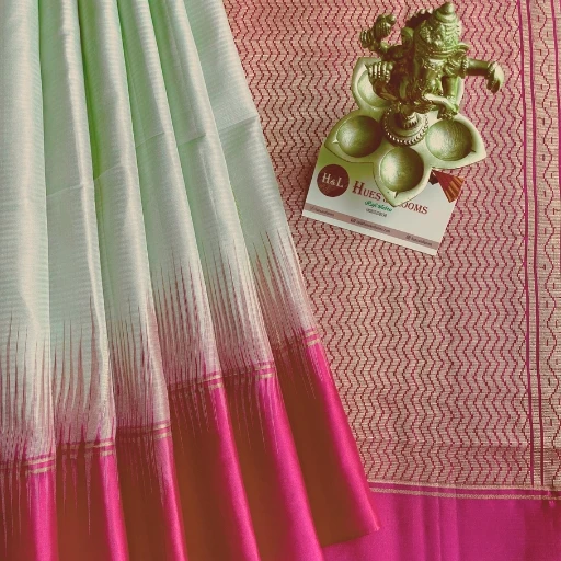 Ivory Silk Saree With Jasmine Zari Motif