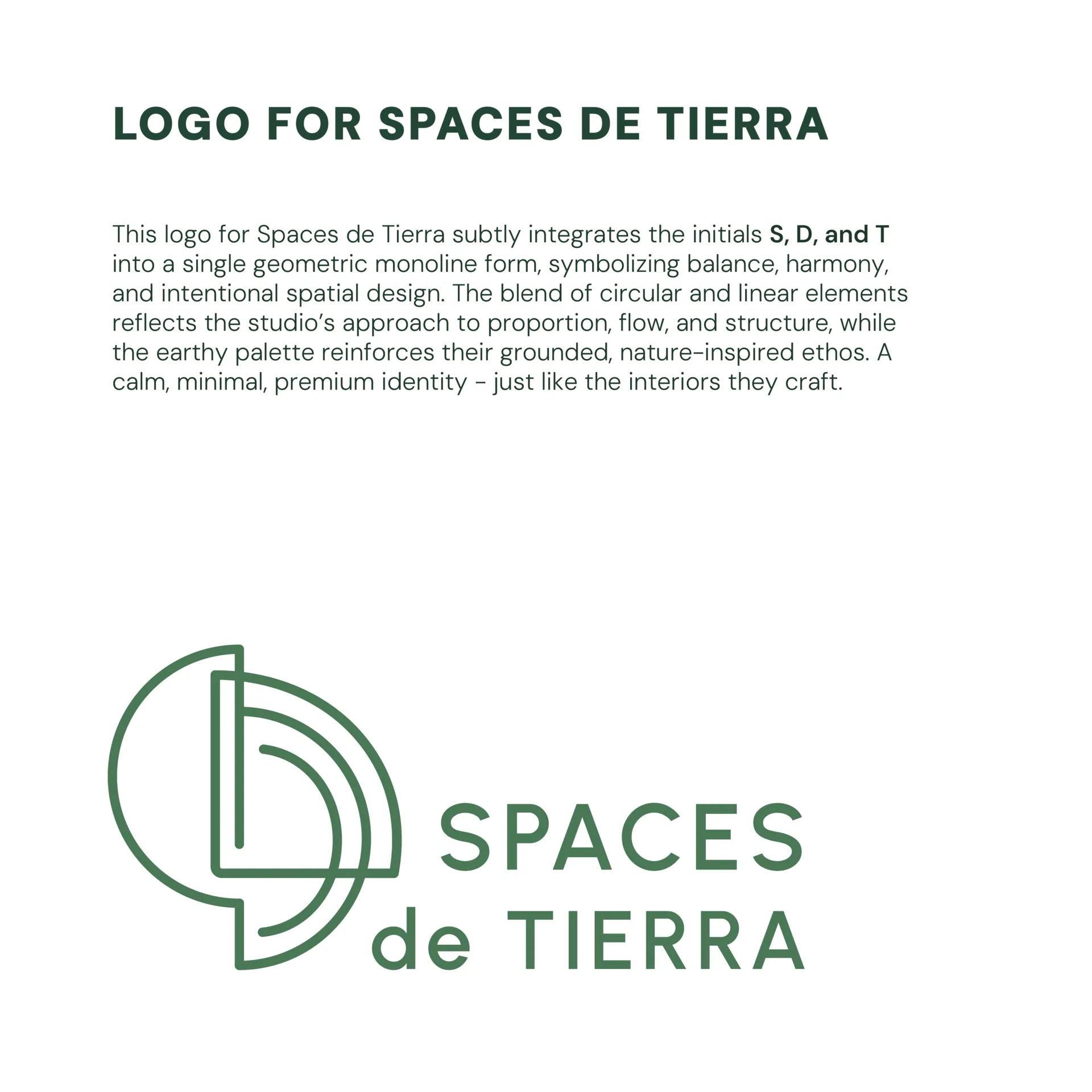 Logo design for Spaces de Tierra