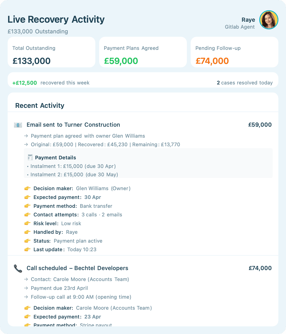 An image of Freelio's project ui