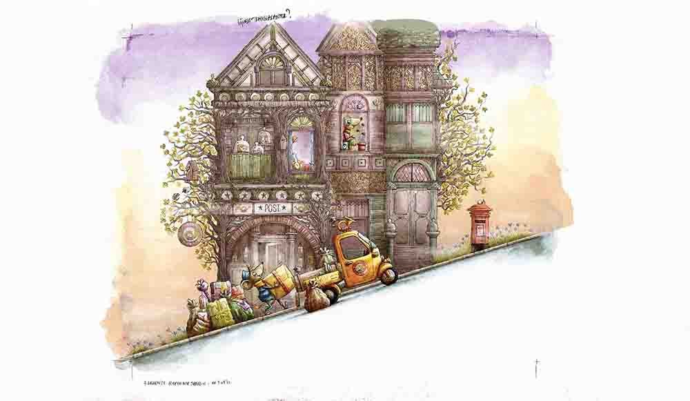 Beeld Liefjespost Blurred