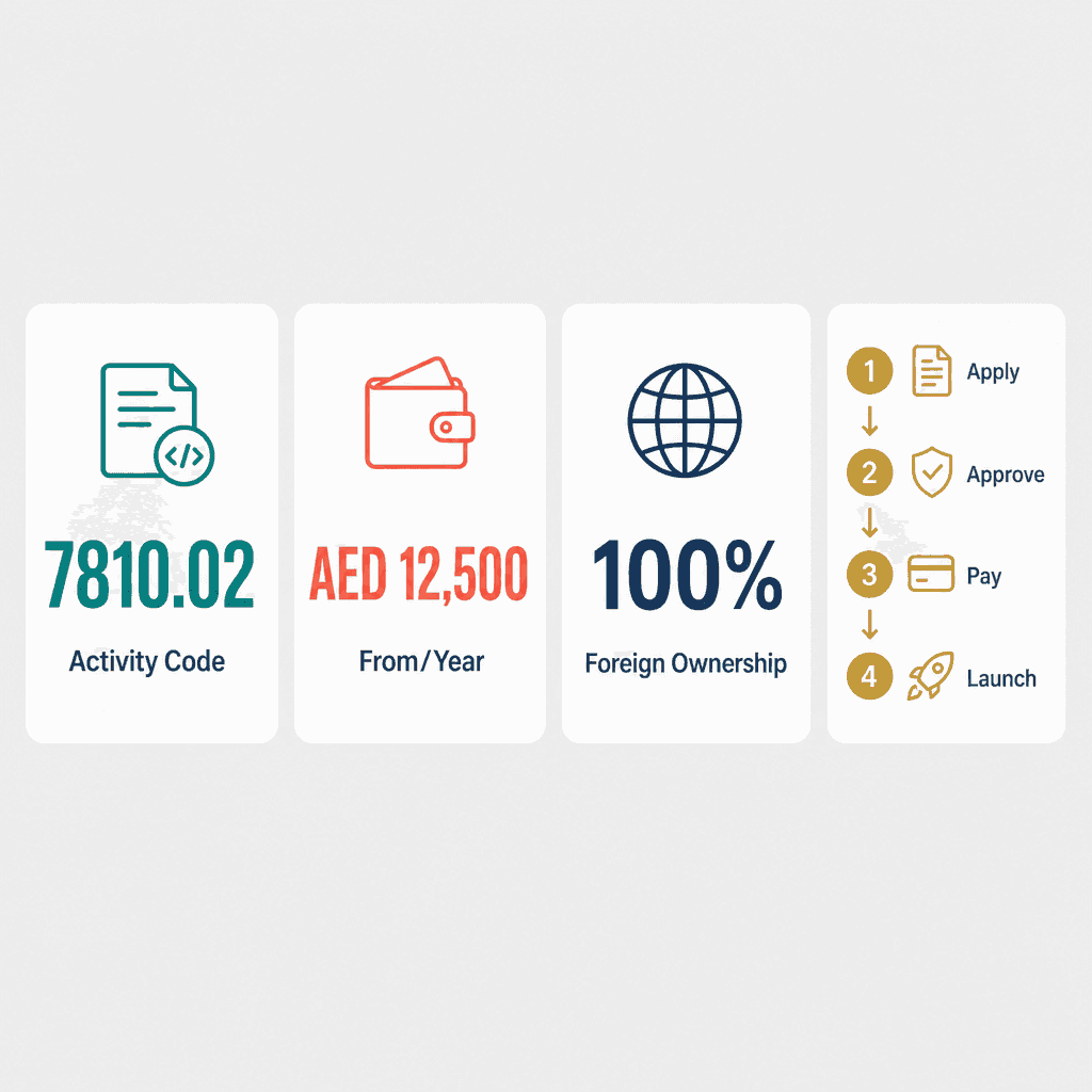 Infographic: How to Get a Casting Agencies And Bureaus, Such As Theatrical Casting Agencies Business License in Dubai
