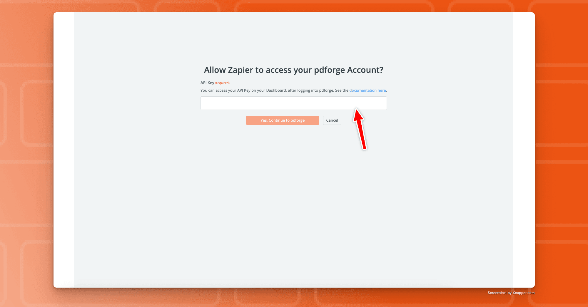 Connecting to pdf account on zapier