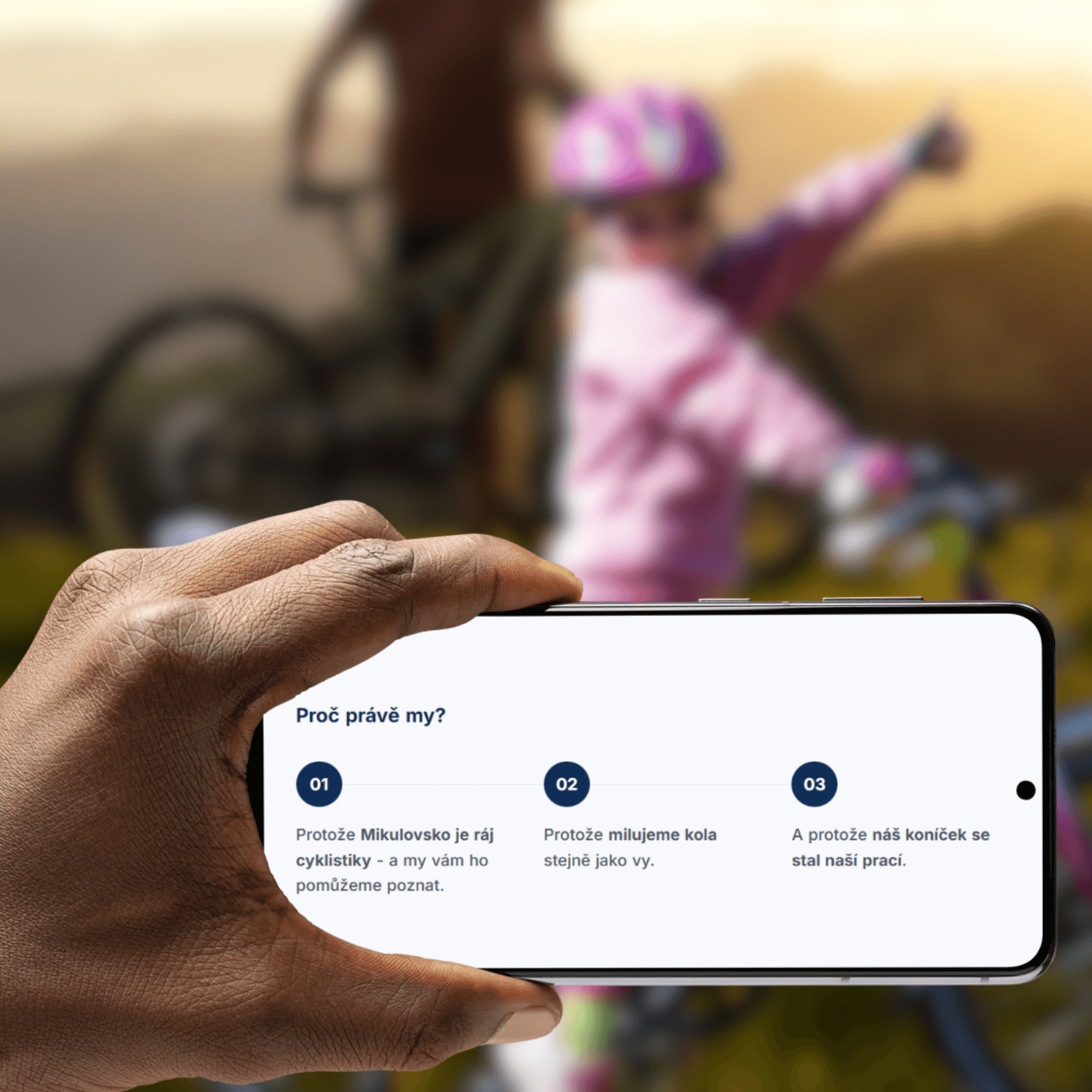 Cyklocentrum Březí - výhody