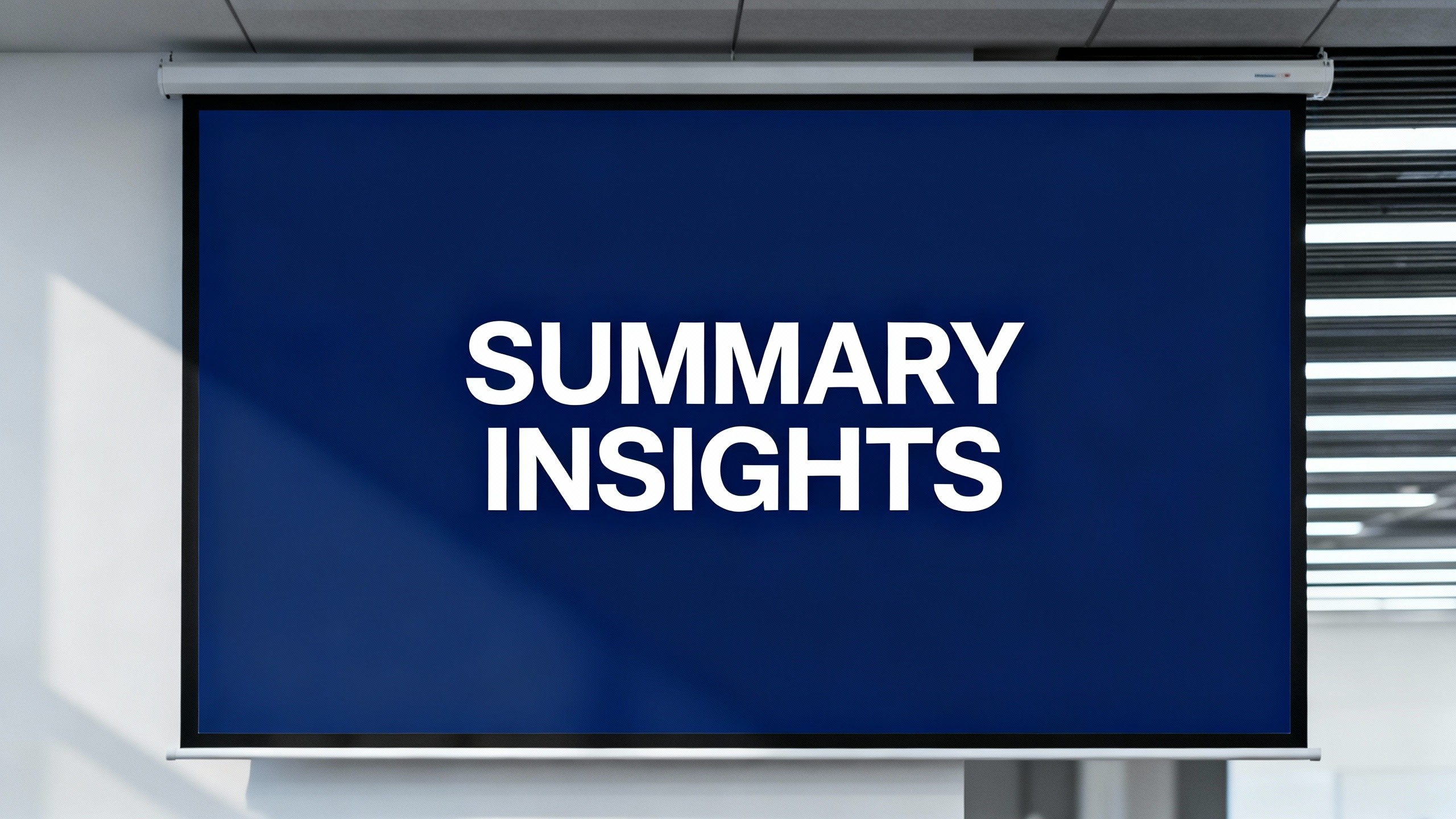 Summary Insights
