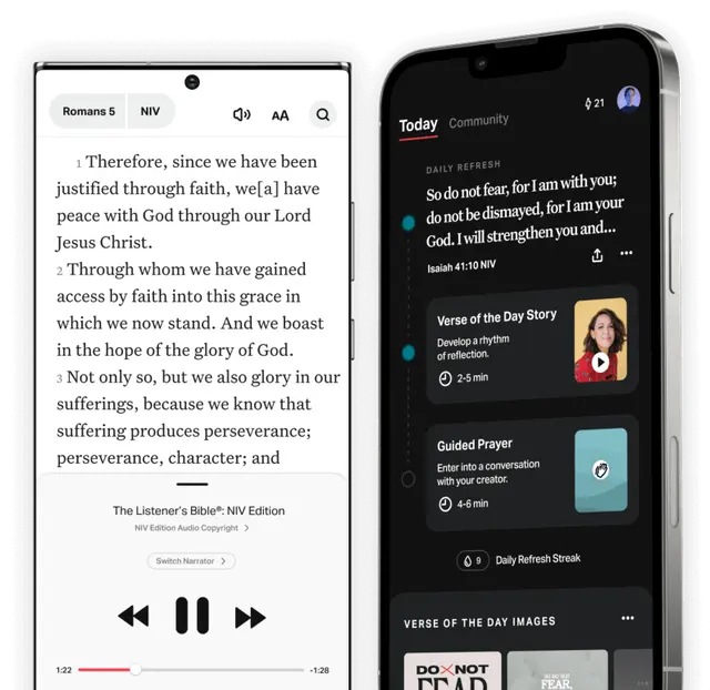 Bible app preview
