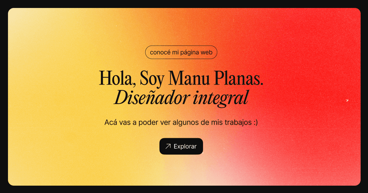 Manu Planas – Diseñador Integral