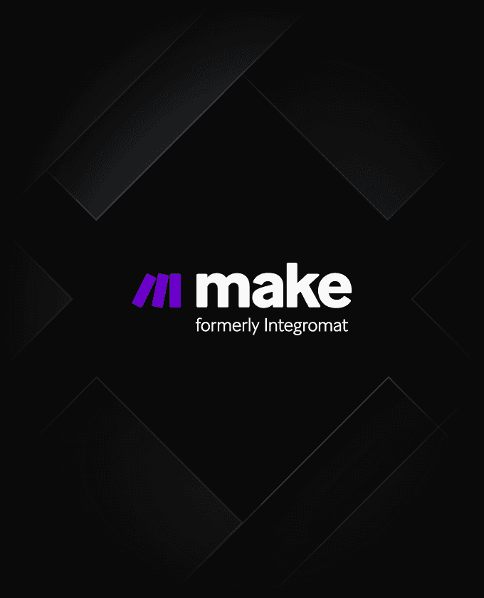 Logo de Make (ex-Integromat), plateforme d’automatisation no-code