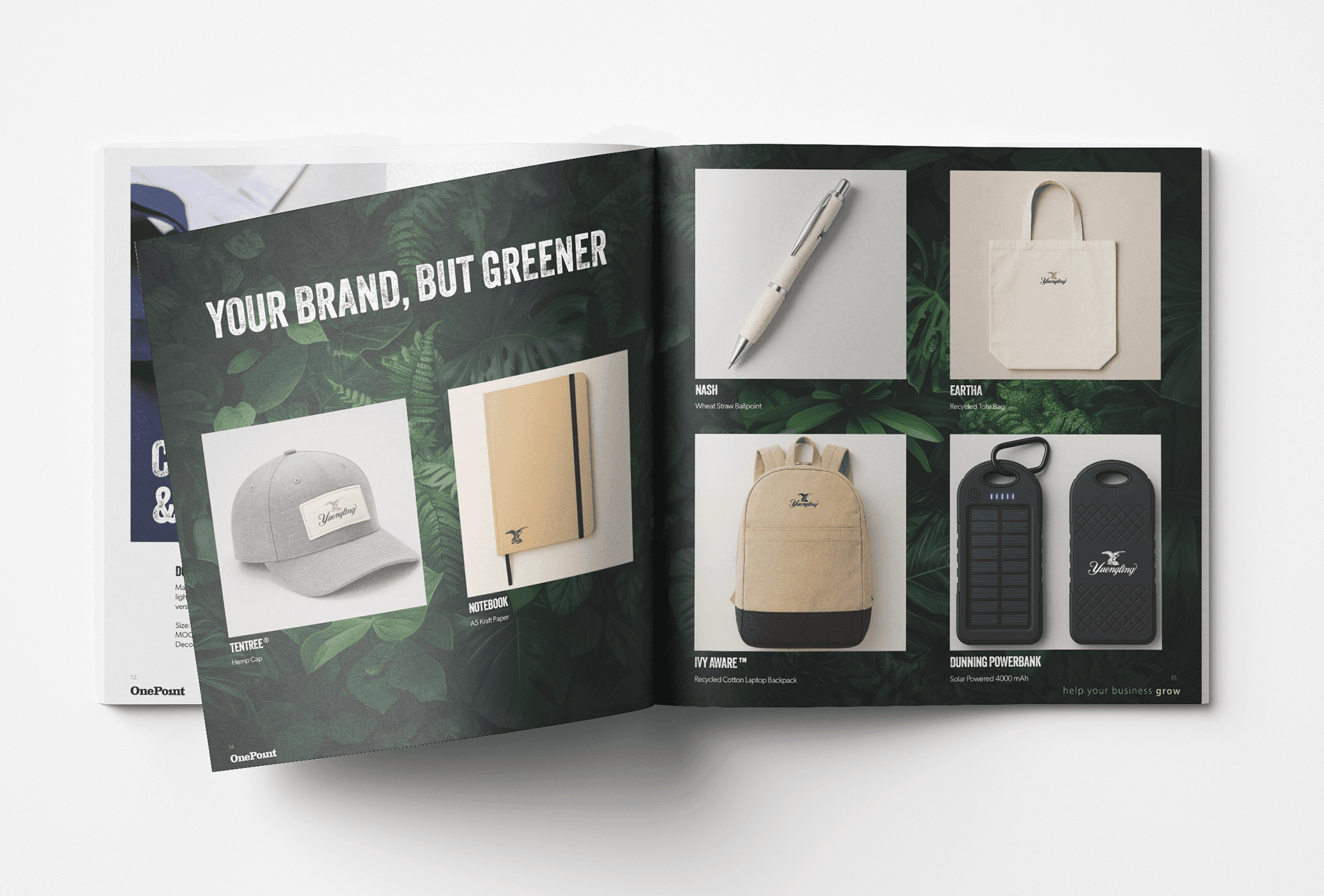Mockup of Product catalog