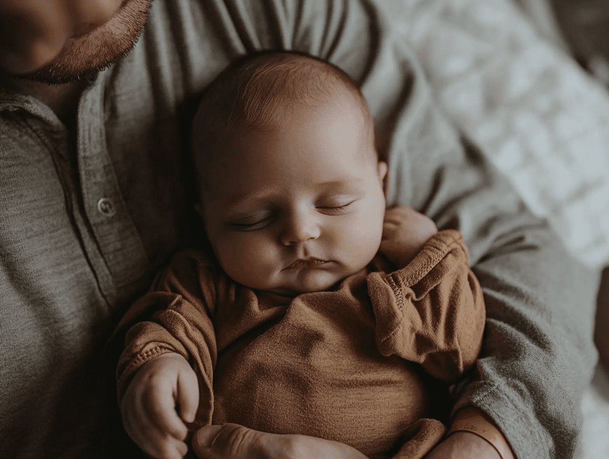 1 month old baby sleeping