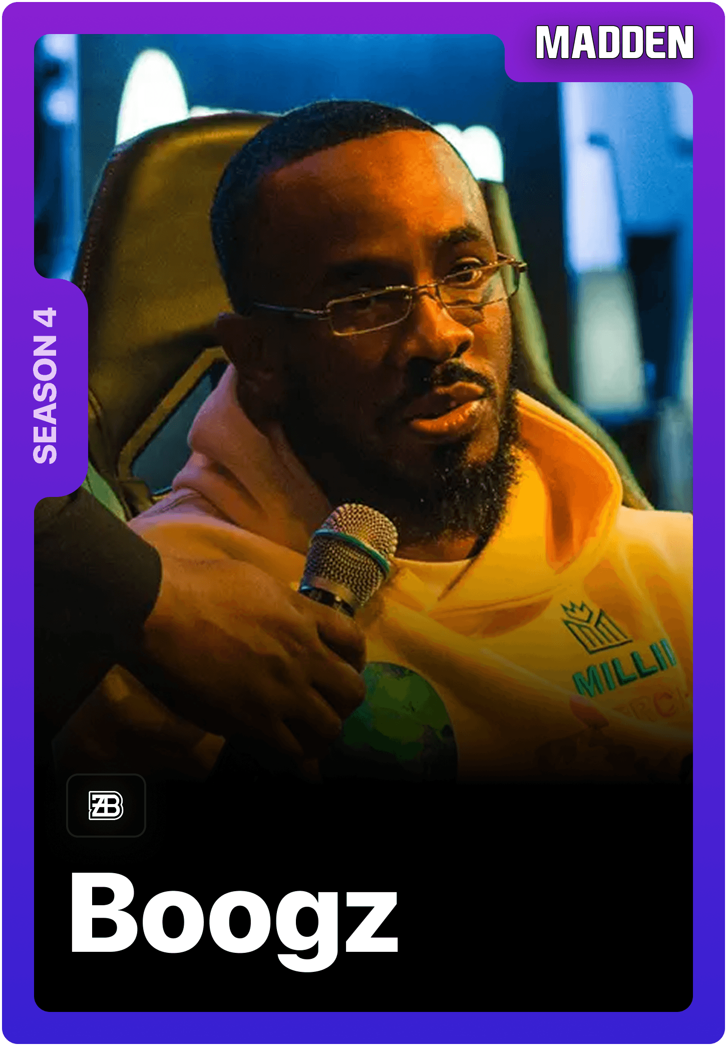 Boogz professional Madden esports competitor on 1v1Me