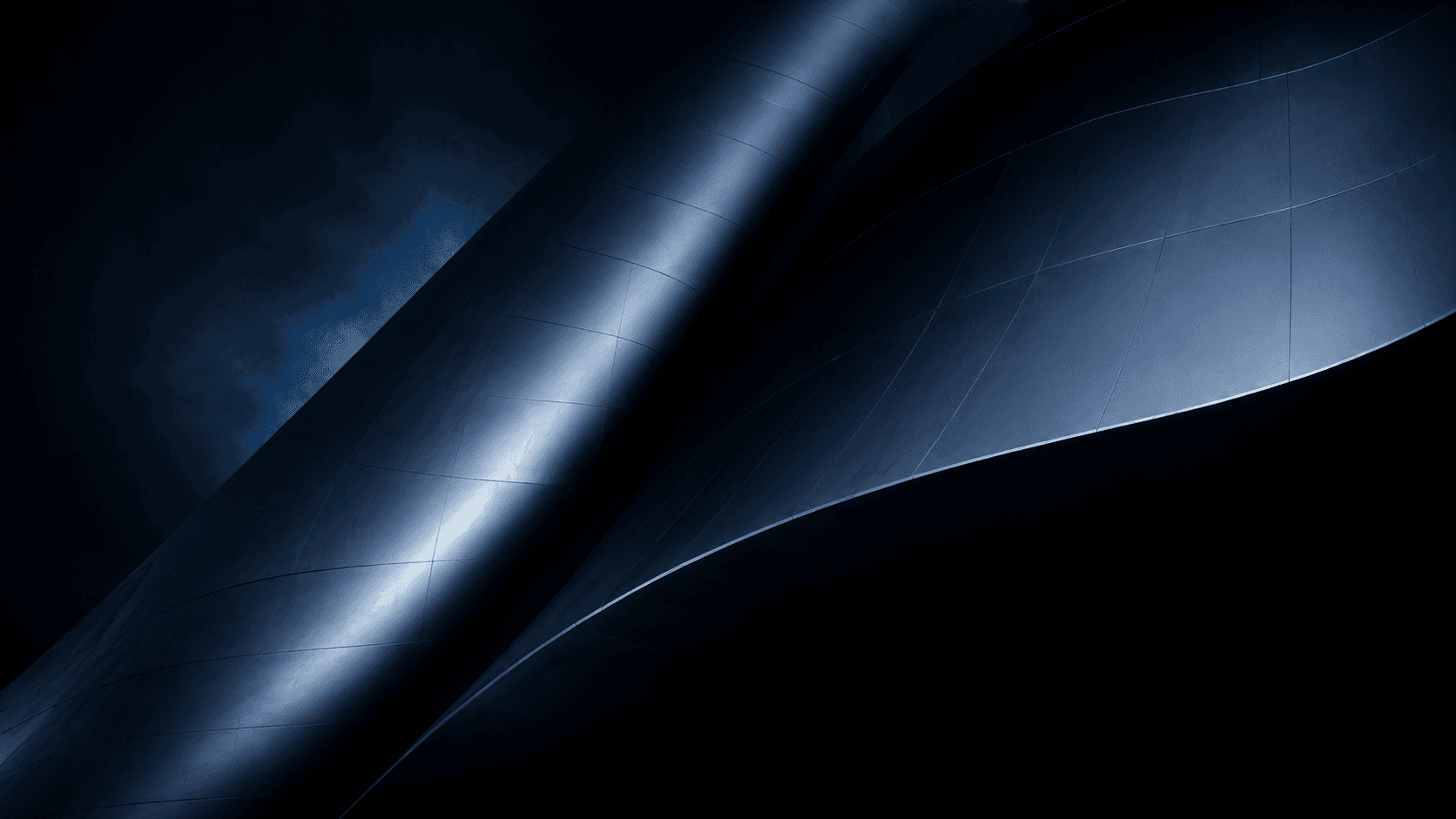 Abstract blue shapes
