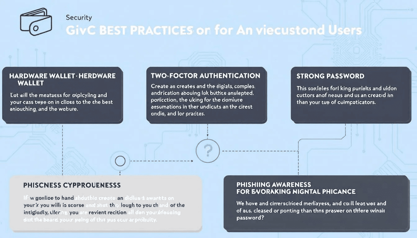 The image illustrates essential digital security best practices for cryptocurrency users, highlighting the importance of secure transactions and the use of cold wallets to protect digital assets like Bitcoin. It emphasizes measures to avoid phishing scams and ensure safe Bitcoin payments in the volatile crypto markets.
