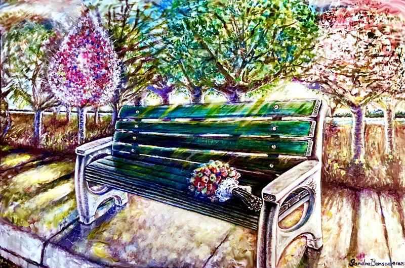 7. Easter in The Park or The Bench Must Be Immaculate-4-10-2035Title & Year: Easter in the Park, 4/15/2025-Medium: Oil on canvas, 24”x36” I dedicated this painting to ArtBridge Nexus.  This Could be an early morning or sunset on Easter Day in the park. “Easter in the Park” is my most recent painting. It is a considerable response, while I weighed the decision of whether or not ABNs was right for me. I prayed and felt, I was led to you. I feel that I have come to yet another turning point in my career. You cannot distinguish whether it is morning or evening. I realized that life could appear to be in park mode and something beautiful solutions can come from being in “park mode”. No one likes to feel as though they are standing still. Yet when we work through and take our time, rejuvenation and renewal comes through dormant periods in life, just as Spring arises out of season change Both for the setting (a park space) and for ritual (implied by “Easter” and the emphasis on cleanliness or sacred order). It doesn't over-explain itself. •	The use of stillness is powerful. The bench as a focal object feels metaphorical—evoking memory, pause, rest, or ceremony and Justice. •	Titling it “must be immaculate” introduces tension: something sacred must be preserved. This sets an emotional tone that subtly prepares the viewer for a deeper portfolio.