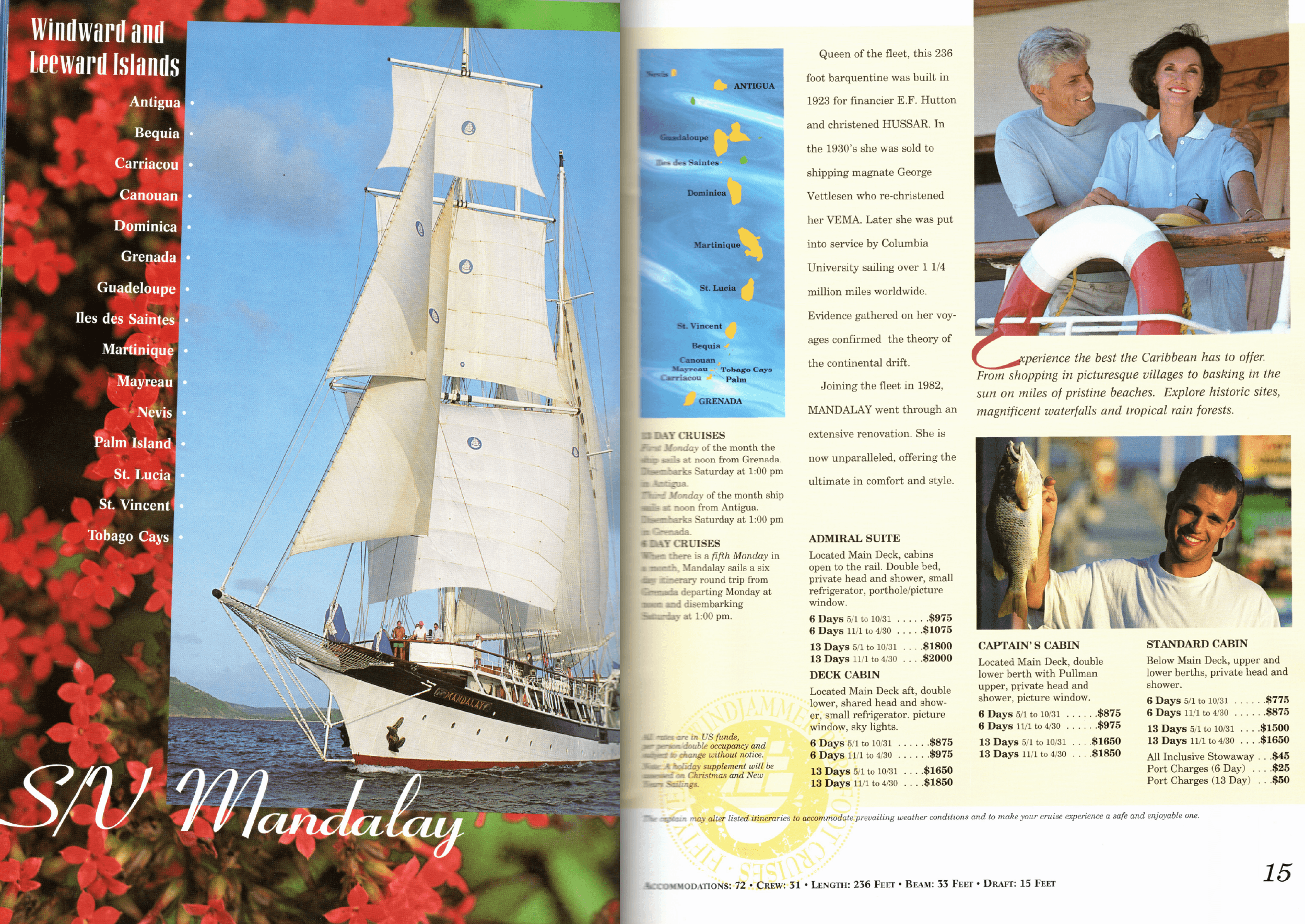 Windjammer Barefoot Cruises brochure