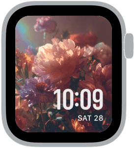 love in bloom Apple Watch face preview 2 featuring floral, pride, and summer.