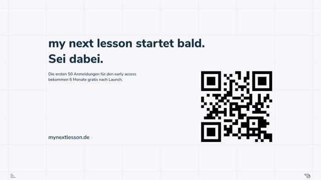 MyNextLesson - Pitch Starting soon