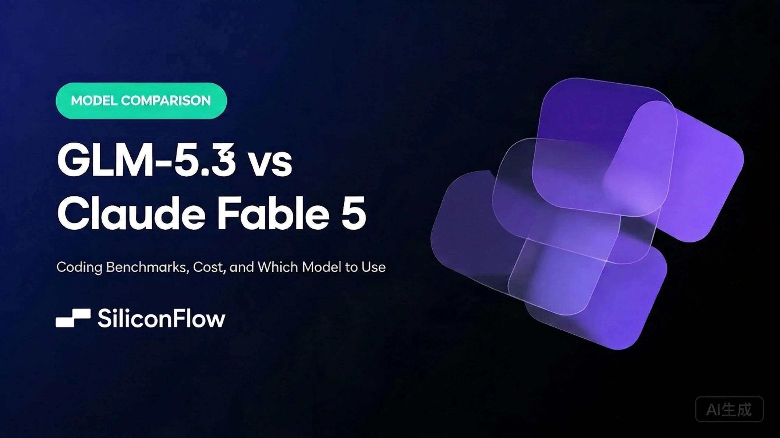 GLM-5.3 vs Claude Fable 5 coding benchmarks, API pricing, and context window comparison on SiliconFlow