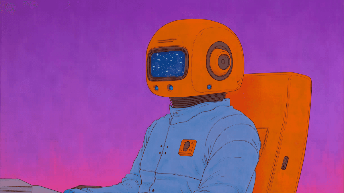 Un humain avec un casque qui ressemble à un robot mesure l'efficacité de son intelligence artificielle