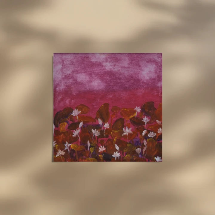 premium art poster and canvas prints, with originals available, from QART , of the artwork " Lily Sunset "