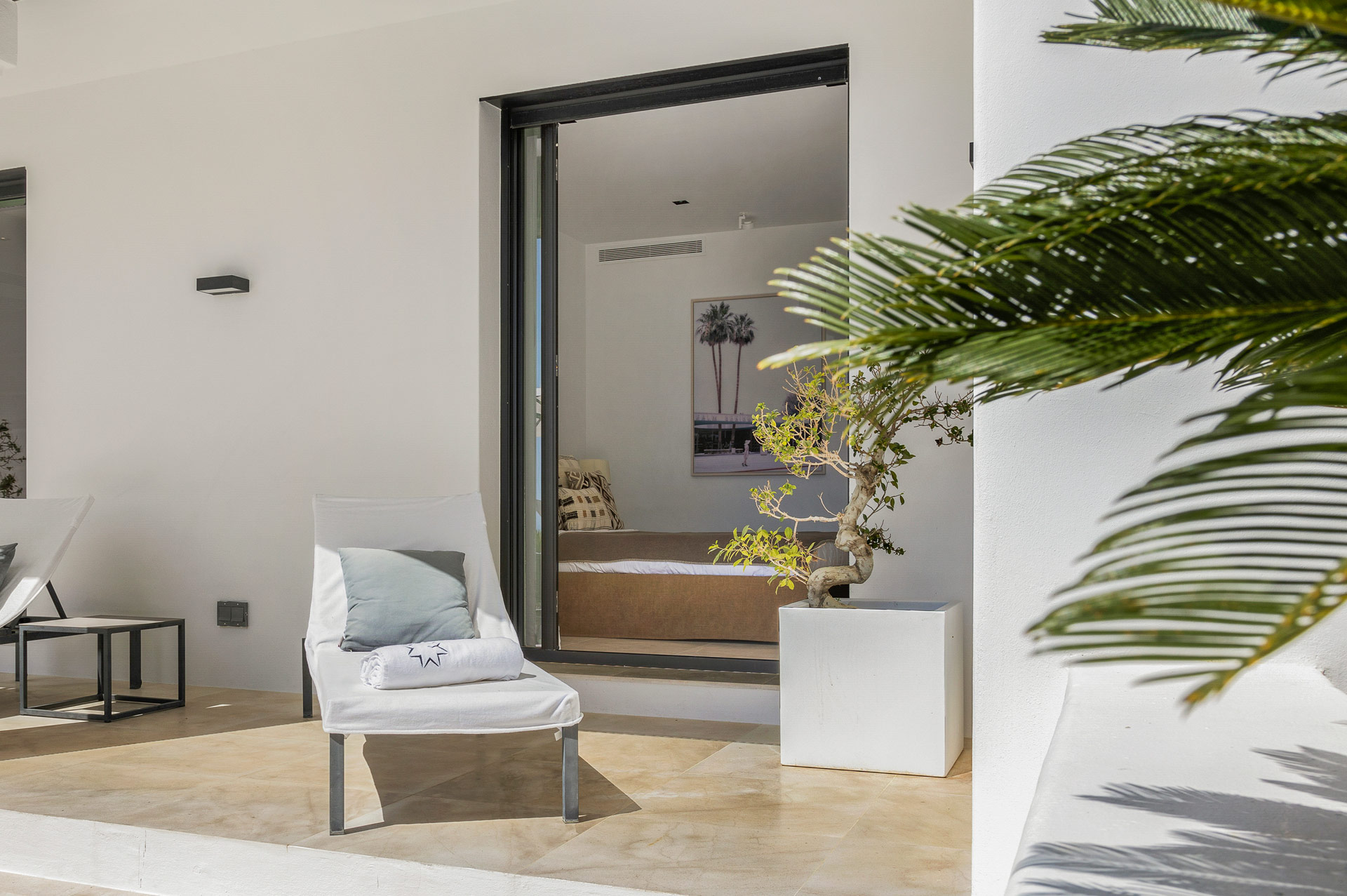 Suite Four terrace at luxury villa Ibiza, private holiday super villa
