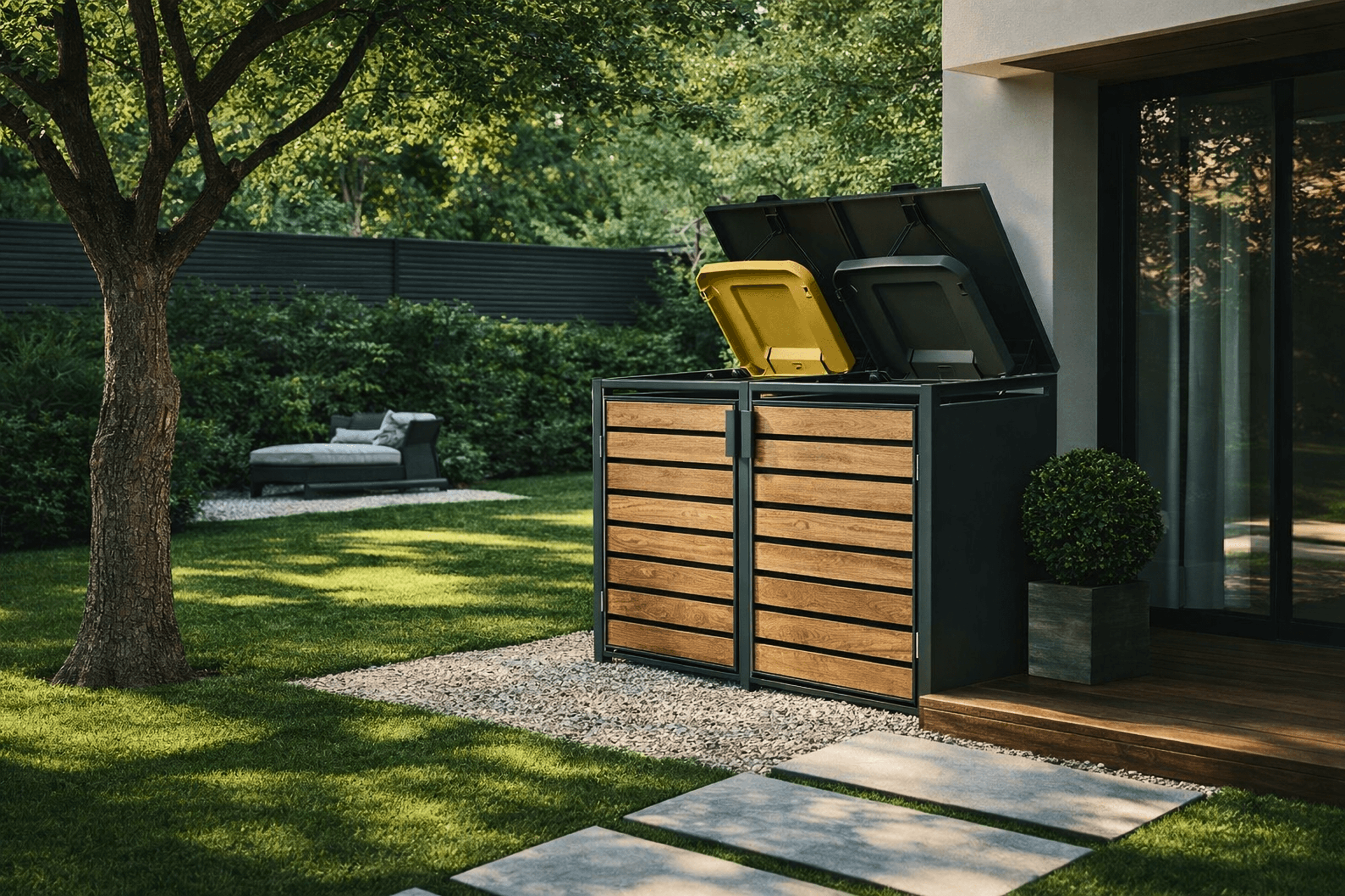 Custom made Trash Bin Enclosure