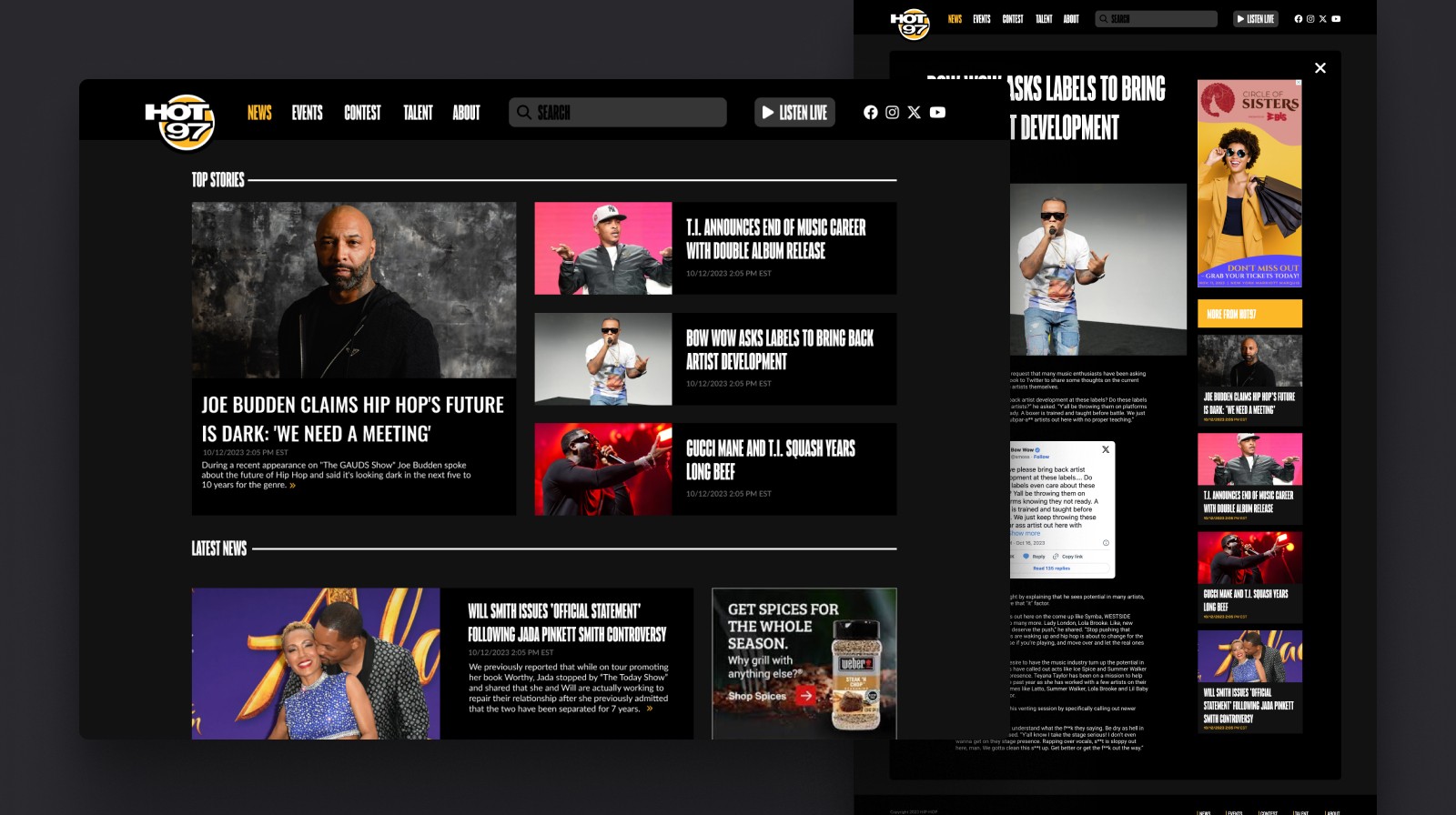 Laptop showing Bloomy UI