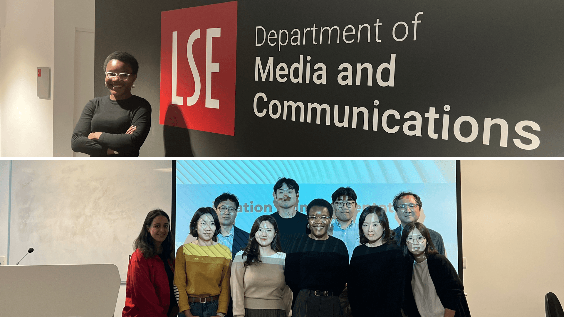 Stephanie S.I Ohumu training Korean journalists at LSE