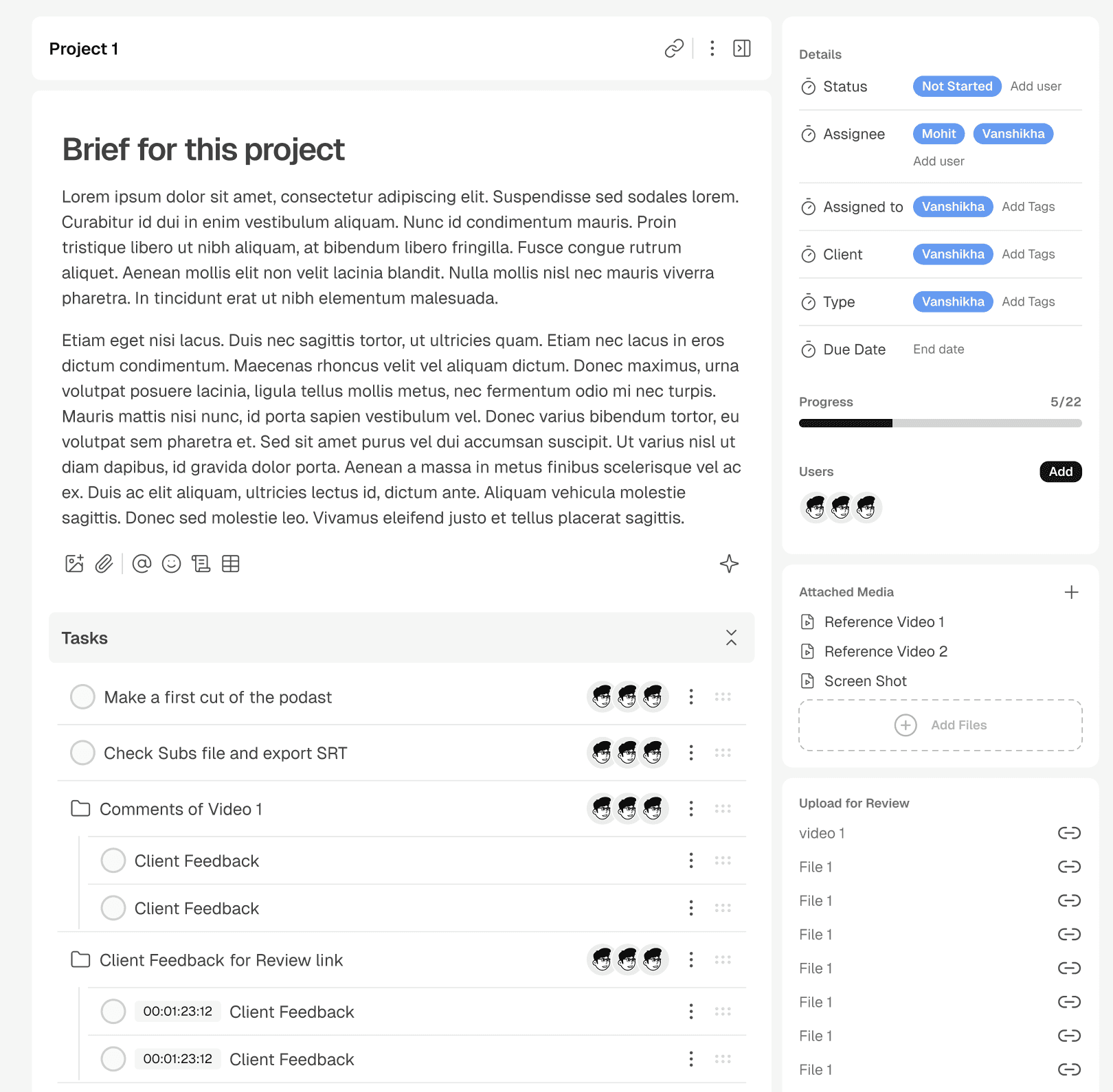 An image of Freelio's budget ui