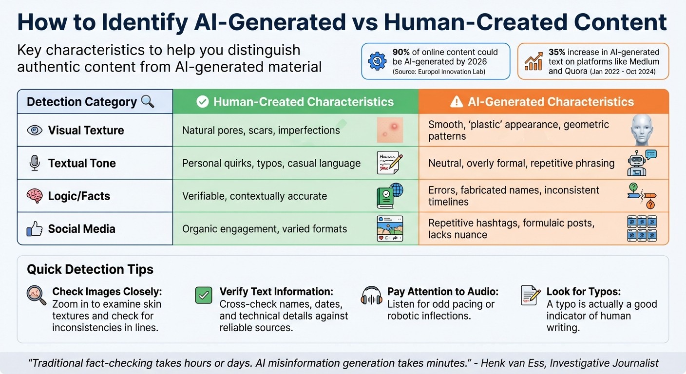 How to Identify AI-Generated vs Human-Created Content