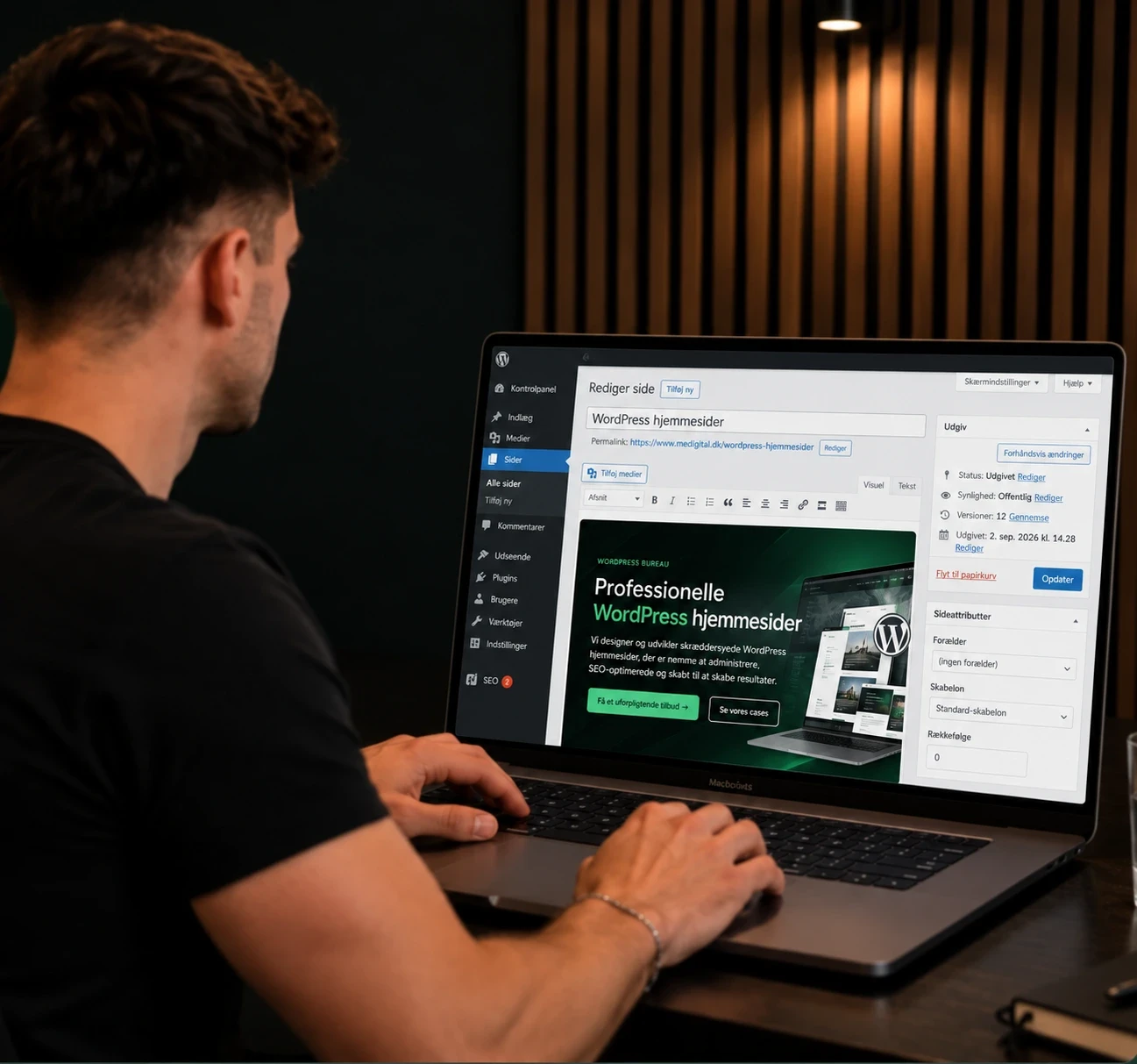 Professionel WordPress hjemmeside udviklet af WordPress bureau ME Digital