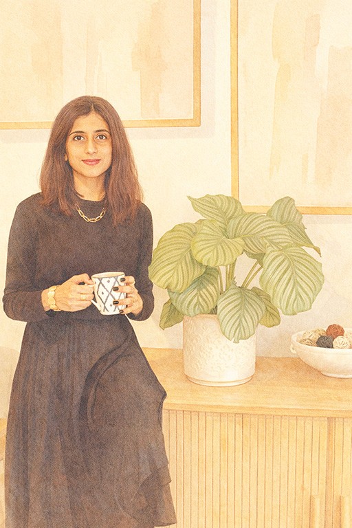 Portrait of portfolio creator – front view