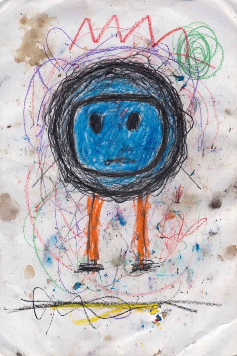 Groley original drawing by a child