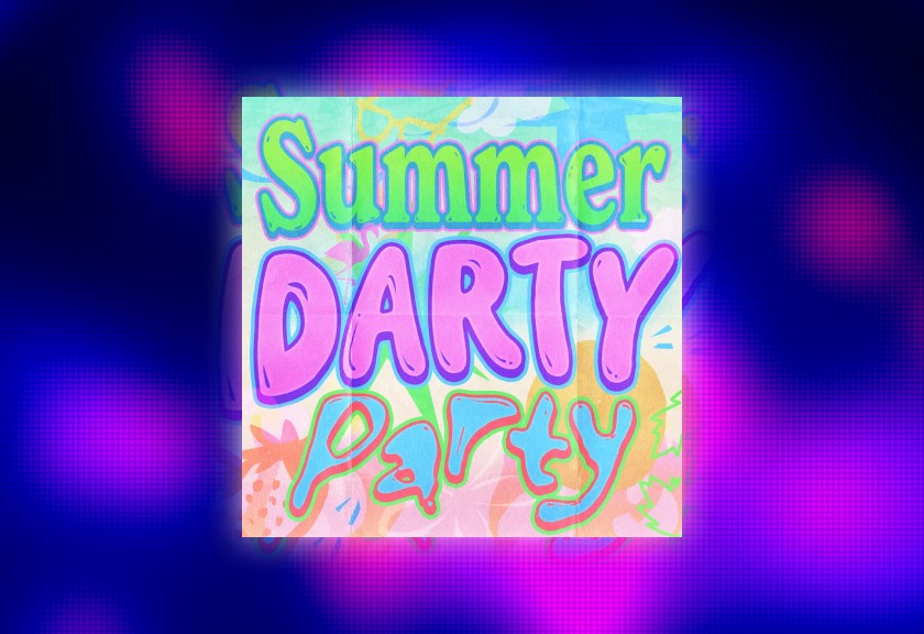 Illustrated digital invite with a cartoon dove carrying a baby shower tag, set against a light blue and pink gradient background.