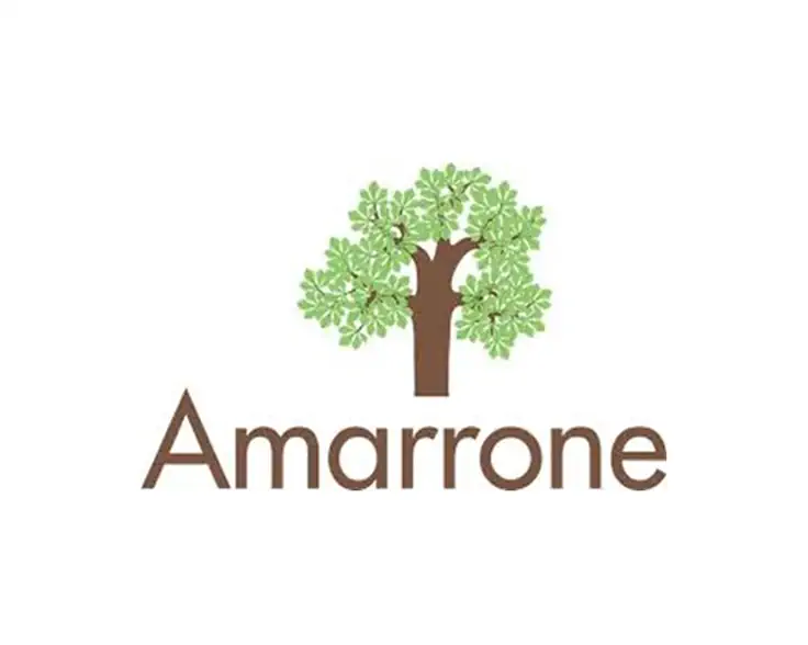 Logo Amarrone, sponsor de la Coupe d'Europe de speed down 2026 » Description : « Salon de beauté & bien-être