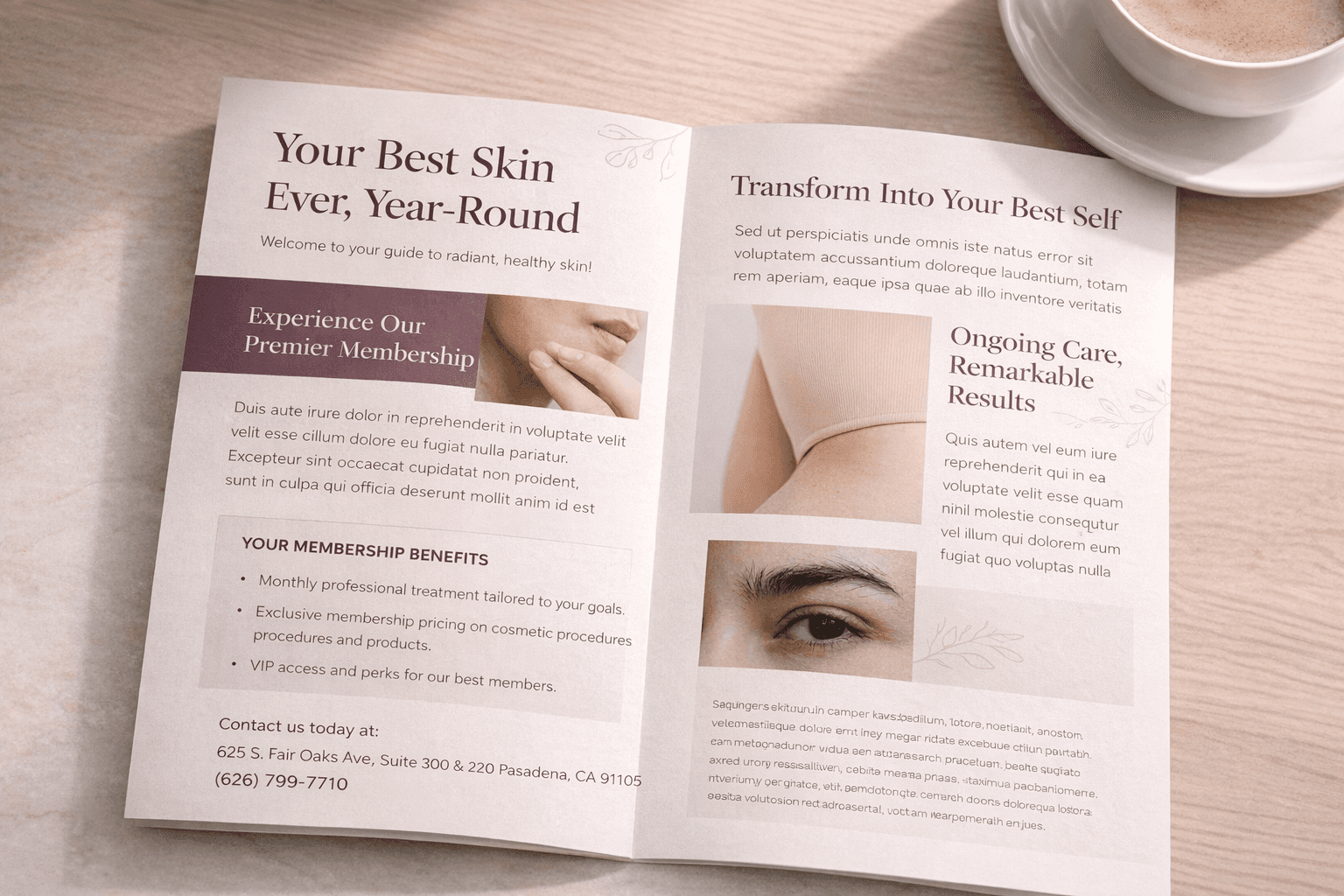 Patient newsletter design for a medical practice by Studio Odyssey Los Angeles