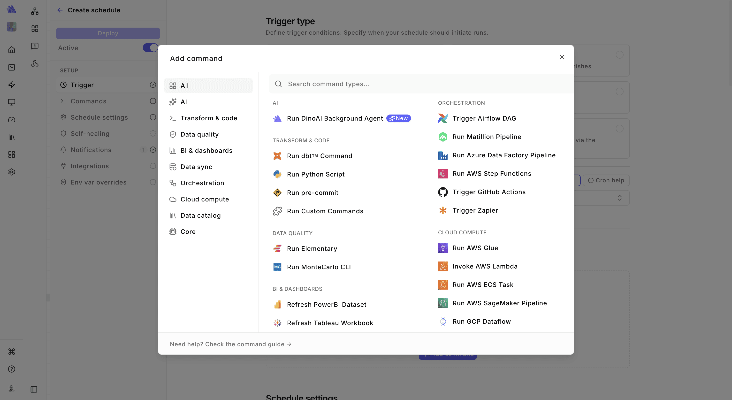paradime bolt commands dbt python airflow gcp aws azure