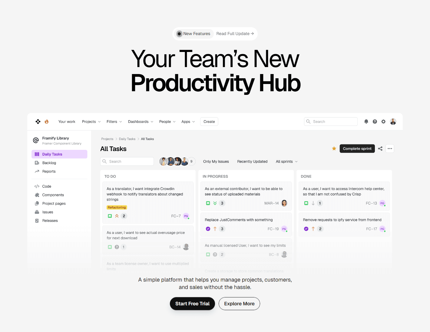 Framer Hero Component