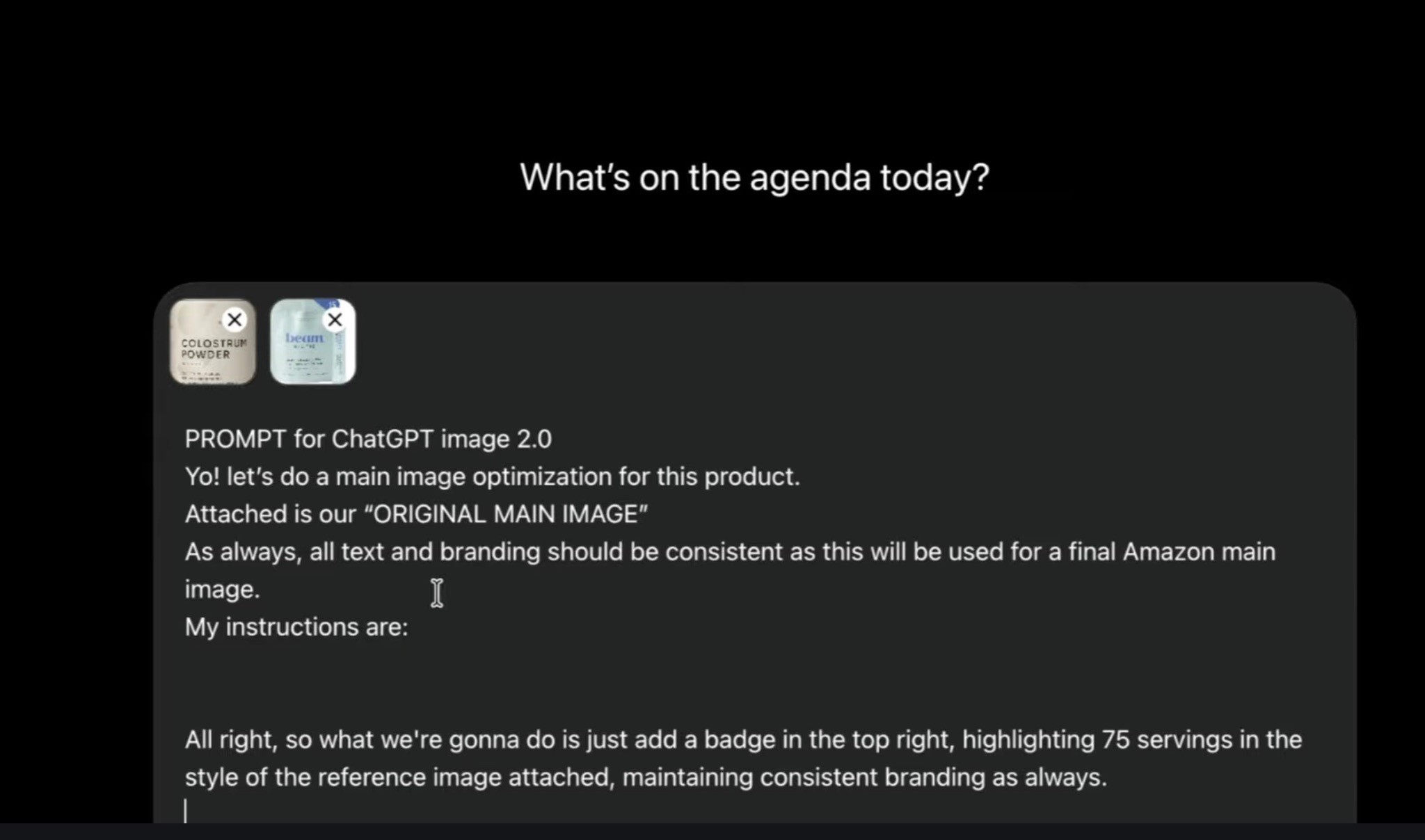 Using ChatGPT AI to create image variations and speed up design iteration for Amazon Image Images