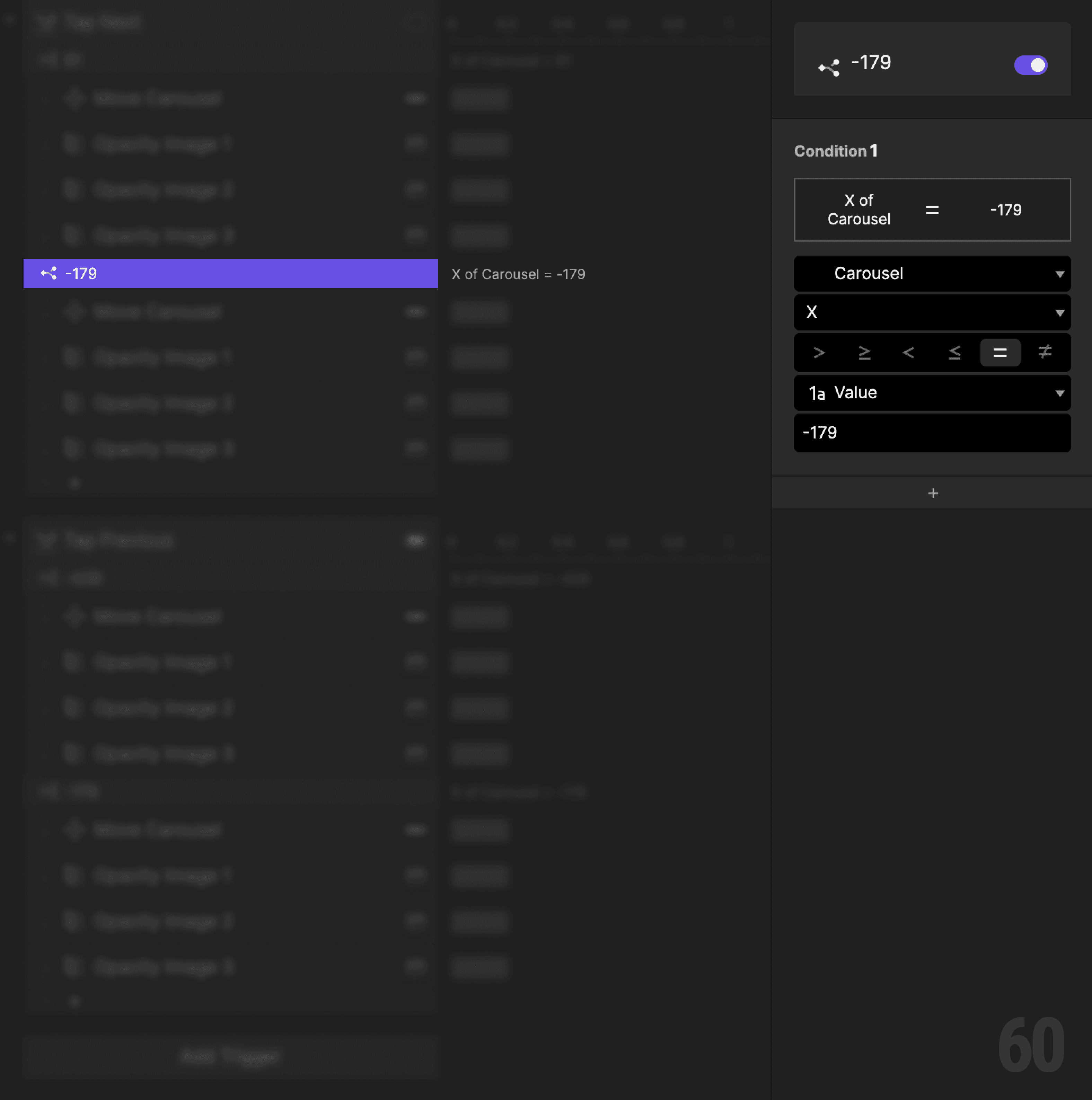 This is a screenshot of Step 7: Create a condition (Image 2 → Image 3).
