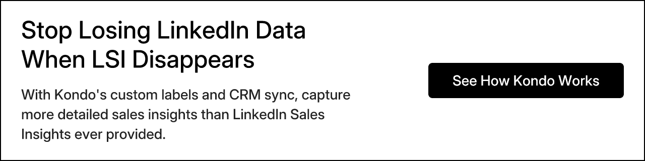 Stop Losing LinkedIn Data When LSI Disappears