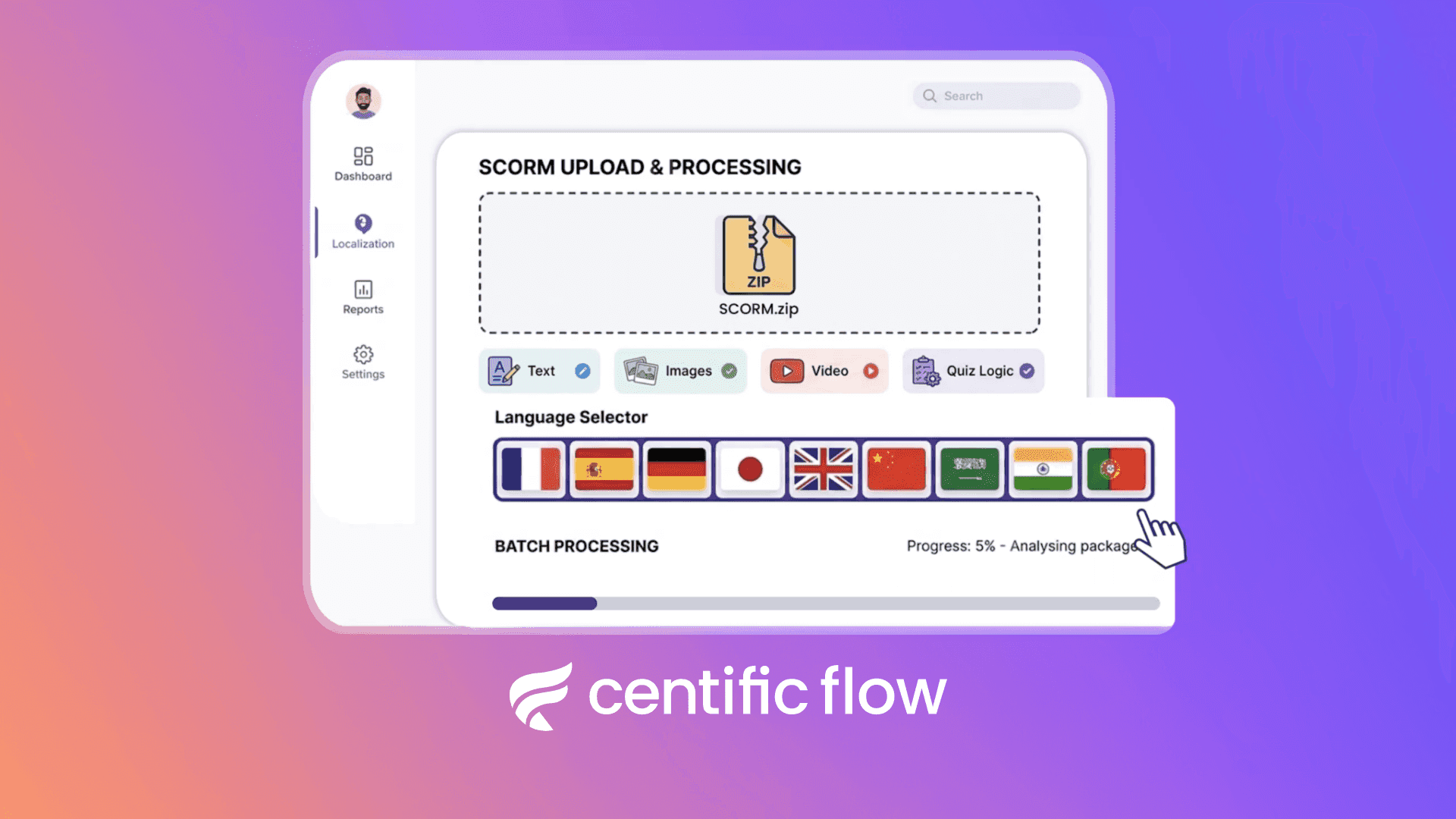 Centific Flow application screenshot