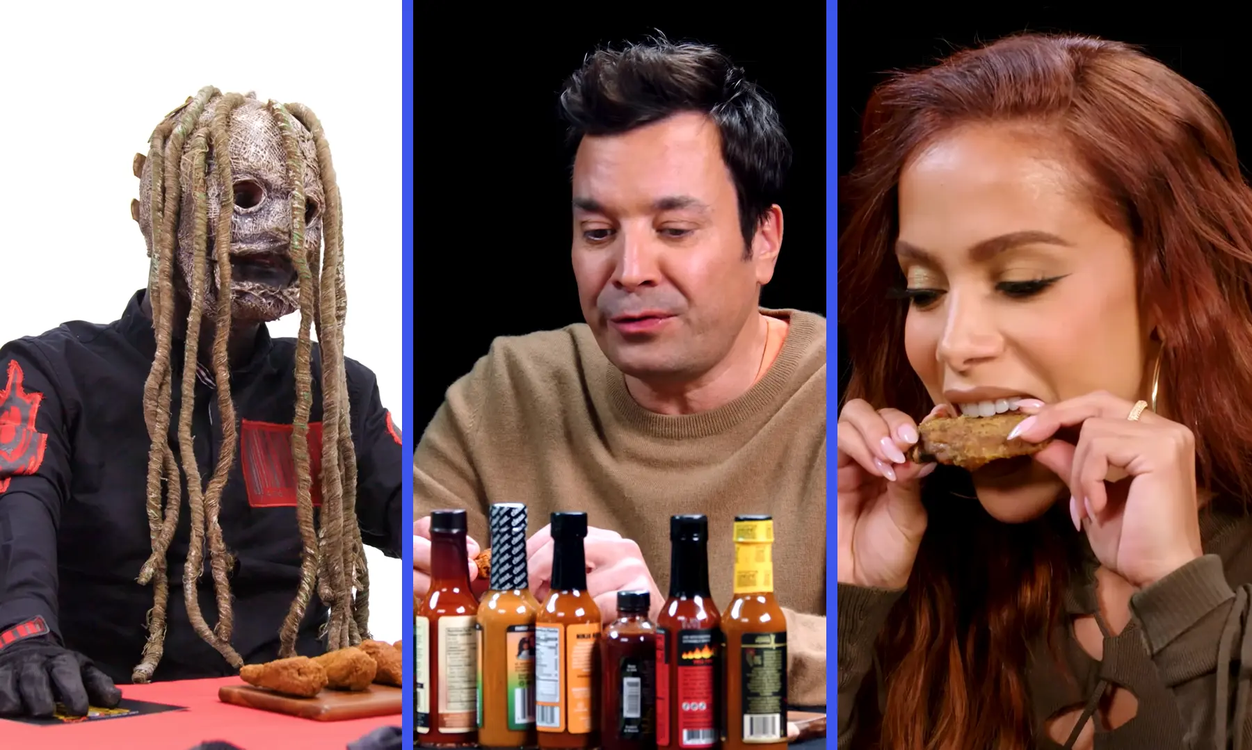 Corey Taylor, Jimmy Fallon and Anitta on Hot Ones