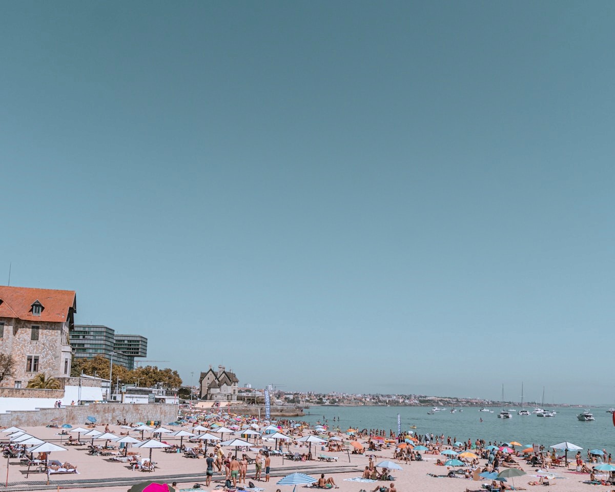 Beach near Lisbon, Portugal coastline