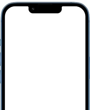 Uma visão aproximada de um smartphone elegante e moderno com tela lisa e bordas mínimas.