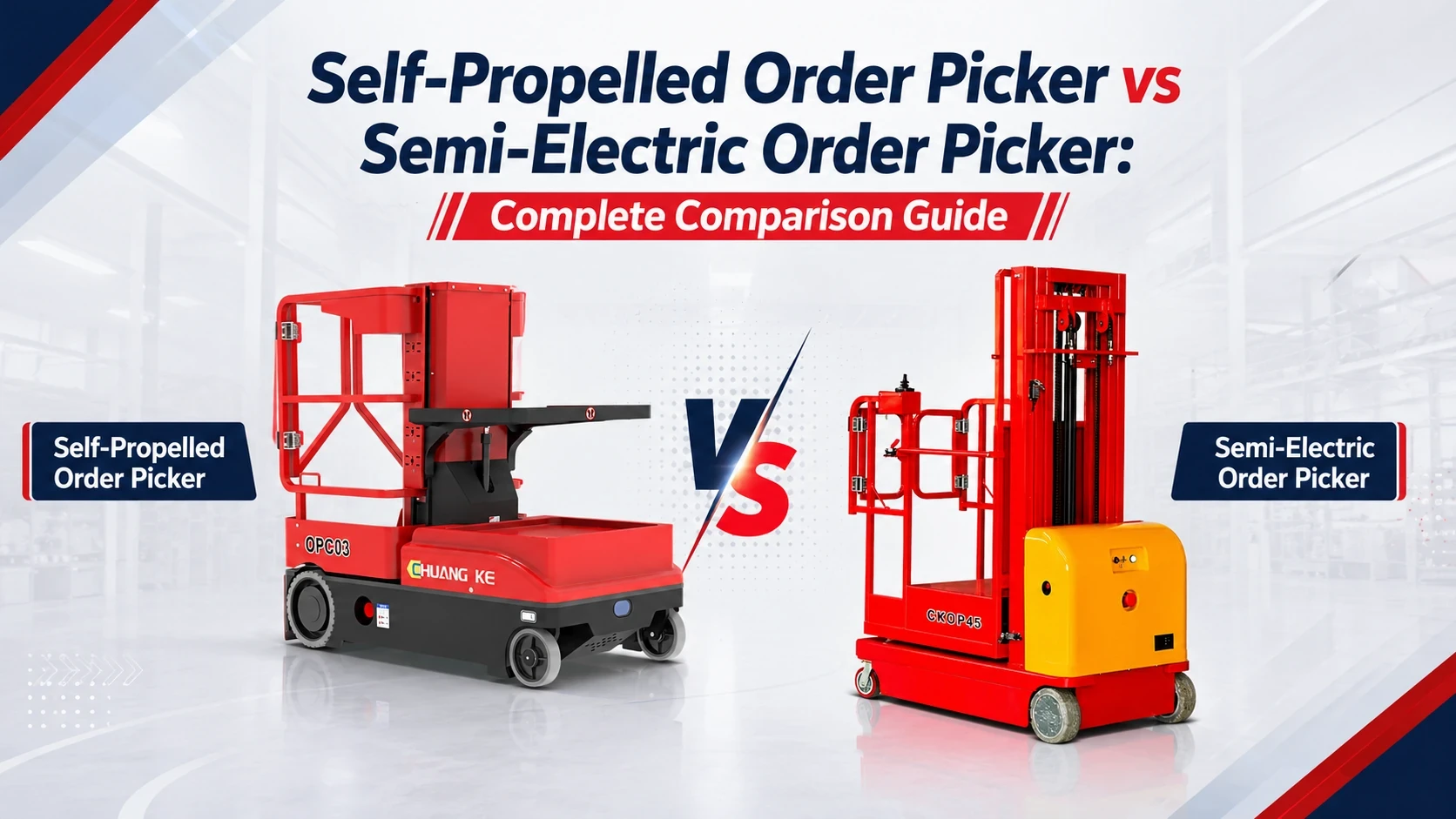 Self-Propelled Order Picker vs Semi-Electric Order Picker: Which One Should You Choose?