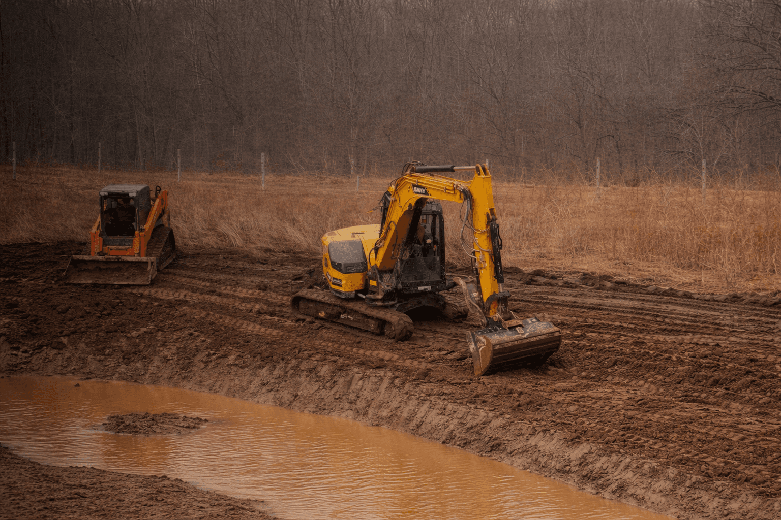 North Star Land Services Excavator