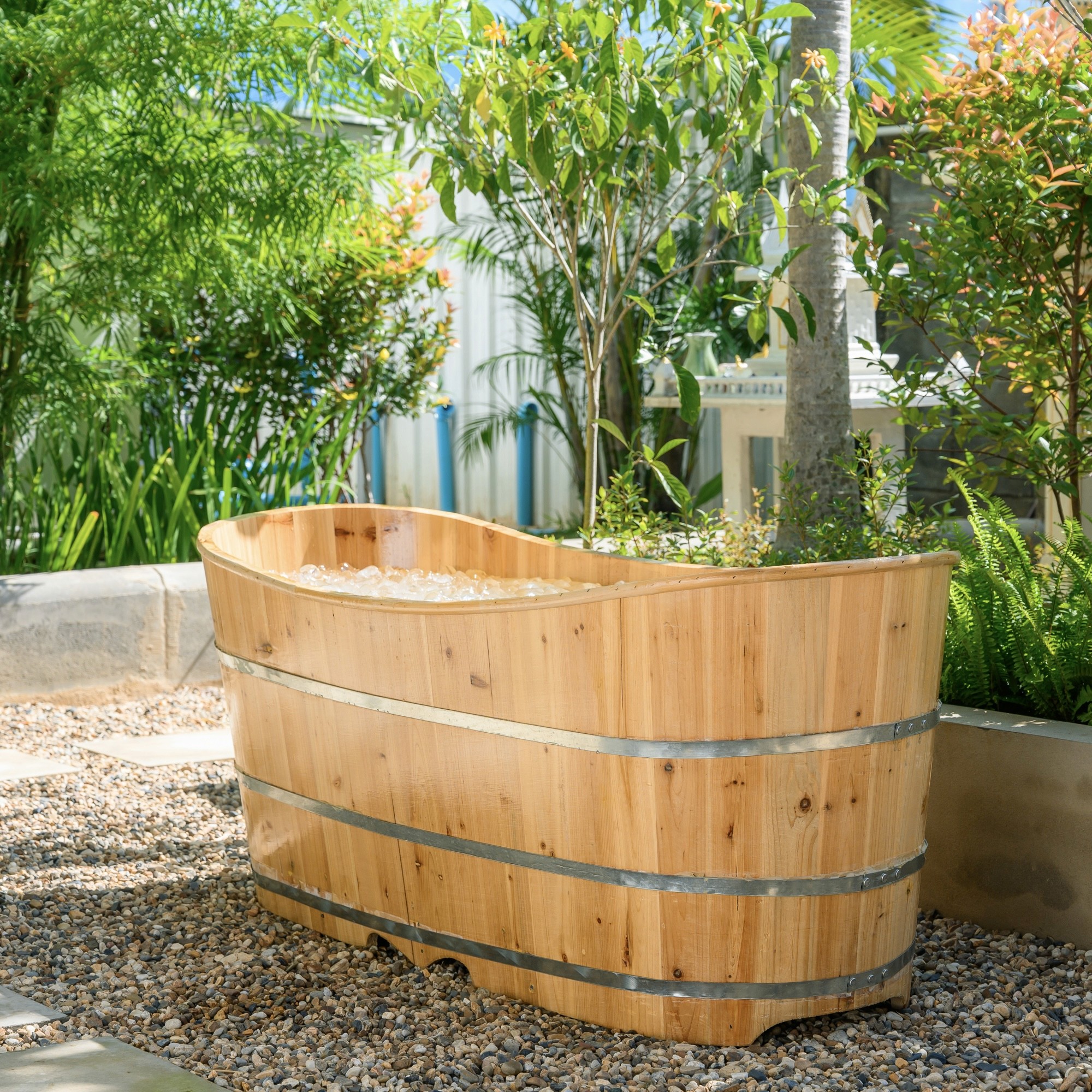 Ice Bath in the garden at Chiang Mai
